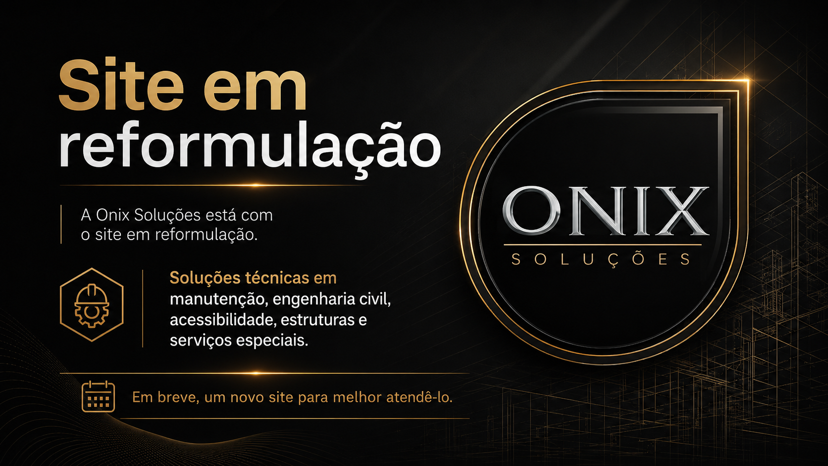 Onix Soluções com site em reformulação